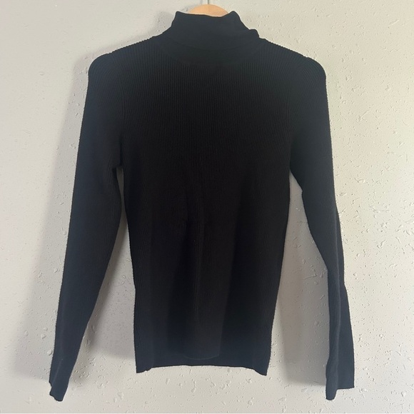 Express Sweaters - Express Black Ribbed Sweater Large Neutral Casual Comfy Stretch